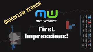 Motivewave First Impressions Orderflow Version [upl. by Inessa]