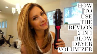 Hair Tutorial  How to Use Revlon 2 in 1 Blow Dryer Volumizer [upl. by Rosmunda576]