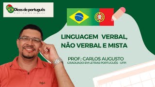 Linguagem verbal não verbal e mista Gramática da Língua portuguesa [upl. by Conni]