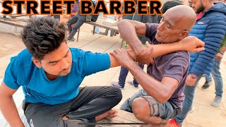 ASMR MASSAGE BY OLD STREET BARBER IN INDIA  ASMR MASSAGE Therapy [upl. by Siron]