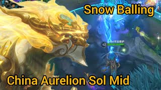 Aurelion Sol Wild Rift China Server Gameplay High Elo Tier Top 1 Builds amp Runes [upl. by Inaffit]