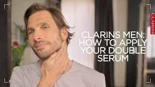 How to apply your Double Serum  ClarinsMen [upl. by Dnomder]