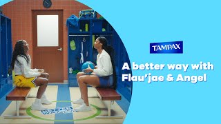 Flaujae Johnson and Angel Reese Talk Periods and Tampons with Tampax [upl. by Harcourt]