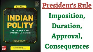 V73 Presidents Rule  Imposition Duration Approval Consequences M Laxmikanth Polity IASPCS [upl. by Lucia]