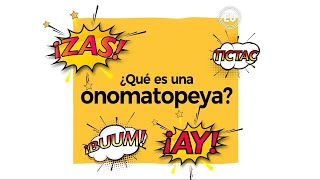 ¿Qué es una onomatopeya [upl. by Carlotta]