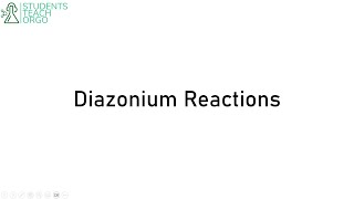 Organic Chemistry 2 Diazonium Reactions [upl. by Aivatnuahs]