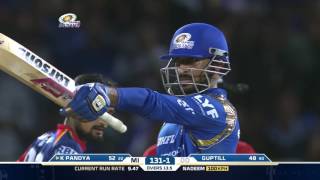 MIDD Krunal Pandyas blistering knock helps MI win [upl. by Yrffoeg]