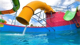 Drop Water Slide at Veneza Water Park [upl. by Levram841]