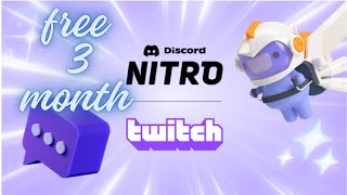 FREE Discord Nitro for 3 Months with Twitch [upl. by Maggi]