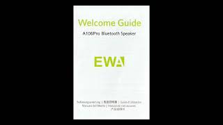 EWA A106 Pro manual [upl. by Hurley]