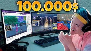 100000 EURO LA NUOVA POSTAZIONE GAMING DI NINJA DA VITTORIA REALE assurdo [upl. by Tterb]