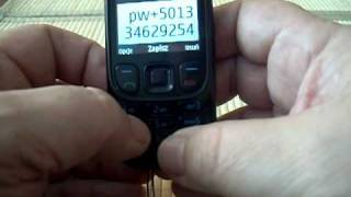 unlocking simlock nokia 6303 classic entering unlock code [upl. by Neeloc]