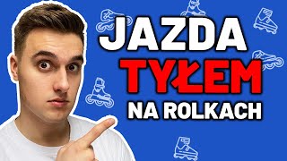 NAUKA JAZDY NA ROLKACH TYŁEM 👽 rolki  podstawy jazdy do tyłu [upl. by Hctud]