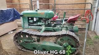 Oliver HG 68 Cletrac crawler tractor overview [upl. by Jovia]