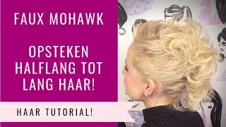 HAAR OPSTEKEN  FAUX MOHAWK UPDO  Dazzling Beauty [upl. by Atekehs]