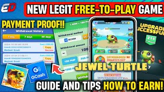 NEW LEGIT FREE TO PLAY GCASH GAME EARN MONEY 2024  JEWEL TURTLE WITHDRAWAL  GUIDE amp TIPS TO EARN [upl. by Eedolem]