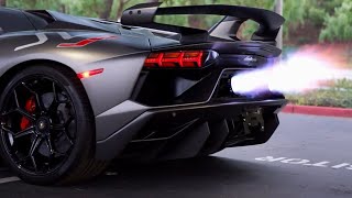 Lamborghini Aventador SVJ Gintani exhaust ULTIMATE sound HEADPHONE USERS BEWARE PURE SOUND [upl. by Golightly69]