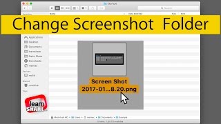 How to Change Screenshots Save Folder Location on MacOS Screen Capture Print Screen [upl. by Aimek]