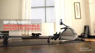 Sunny Health amp Fitness SFRW5854 Programmable Magnetic Rower [upl. by Mckenna505]