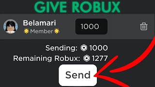 How To Give Robux To Friends in Roblox Without Group Donate to Anyone Easily 2023 ✅ [upl. by Kelci]