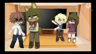 part 1 of springtrap and delilah react to Afton Family memes [upl. by Hahcim]