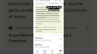 how to get score world goals [upl. by Winikka]