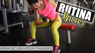 RUTINA DE BICEP PARA MUJERES PRINCIPIANTES  90 DAY CHALLENGE [upl. by Zawde]