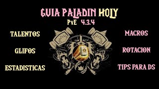 Guía Paladín Holy PvE 434  WARSAGES [upl. by Nylacaj]