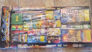 Wolf fire assortment unboxing alien fireworks 2019 [upl. by Saxe]