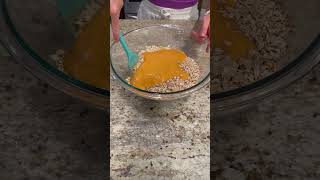 High Protein Pumpkin Baked Oatmeal highproteinbreakfast [upl. by Izzy147]