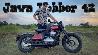 2022 Jawa Bobber 42 Review  Better Than Jawa Perak [upl. by Naiva]