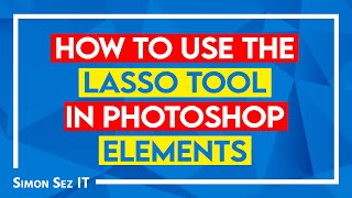 Photoshop Elements Tutorial  How to Use the Lasso Tool in Photoshop [upl. by Arriet]