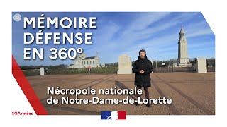 En 360° partez à la découverte de la nécropole nationale de NotreDame de Lorette PasdeCalais [upl. by Nyleikcaj]