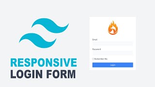 Responsive Login Form Using Tailwind CSS [upl. by Stier]