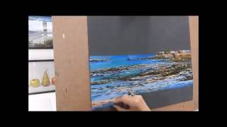 speed painting soft pastel landscape demonstration by Nathalie JAGUIN artiste peintre pastelliste [upl. by Nawram305]