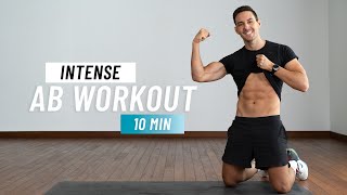 10 MIN INTENSE AB WORKOUT [upl. by Trisa]