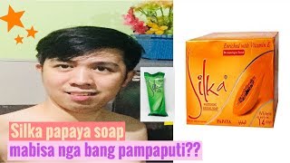 Silka papaya soap review Murang pampaputing sabon [upl. by Akirrehs]