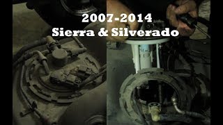 GMC Sierra 20072014 Fuel Pump Removal [upl. by Griseldis450]