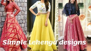 Latest Lehenga Crop top Designs  Simple Crop Top Lehenga Designs [upl. by Felipe]