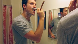 Straight Razor Shaving and Stropping  11th Straight Razor Shave [upl. by Vedette]