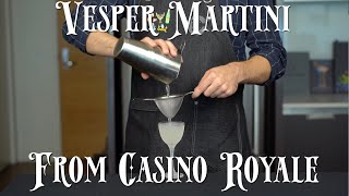 Recreated  Vesper Martini from Casino Royale [upl. by Rialc]