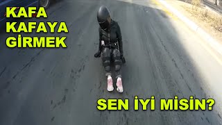 Boş yolda kayıp düşrü  İnanılmaz motorcu kazaları  Sizden gelenler 14 [upl. by Fachanan]