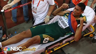 From the finish line to the hospital Wayde Van Niekerks wild 2015 world title  NBC Sports [upl. by Lougheed]