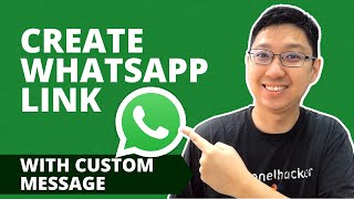 How To Create Your Own WhatsApp Link With Custom Message  WhatsApp Link Generator [upl. by Burroughs527]