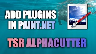 How to install Plugins in PaintNet  TSR Alphacutter [upl. by Beauchamp]