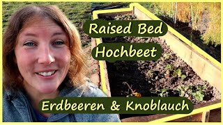 Raised Bed Hochbeet anlegen │Erdbeeren amp Knoblauch [upl. by Tandi170]