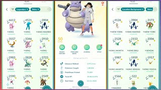 MY SUPER STACKED LEVEL 50 COLLECTION 🤩 pokemongo [upl. by Lhamaj]