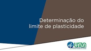 Determinação do limite de plasticidade  Mecânica dos Solos [upl. by Nnahaid]