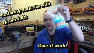 Restoring Car Batteries with Epsom Salts  Does it Work [upl. by Alick]