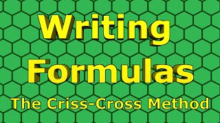 Ionic Compounds CrissCross Method [upl. by Clothilde]